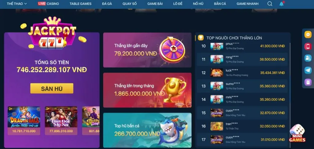 Hoàn trả hàng ngày cho người chơi casino